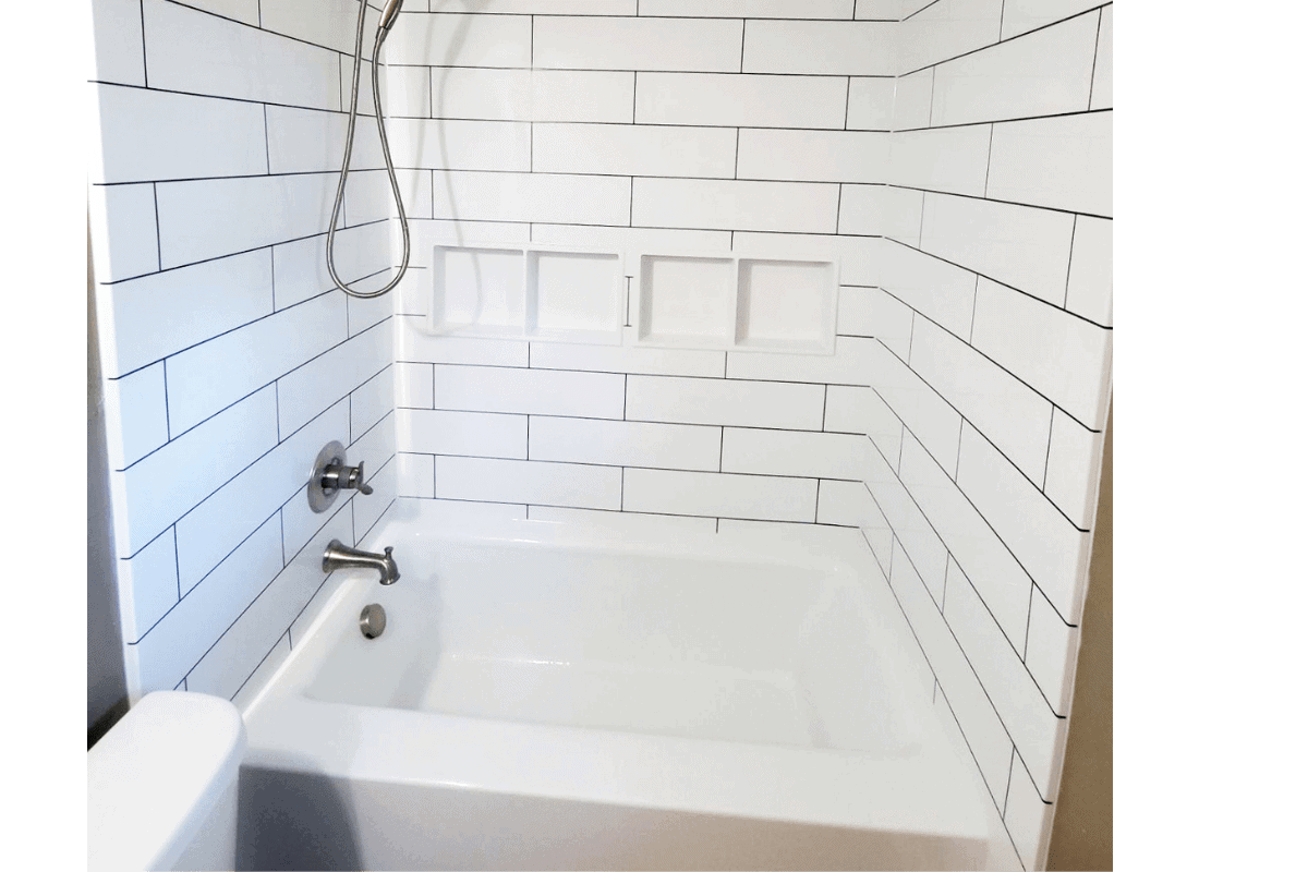 White Subway Tile Black – Reveal white subway tile black reveal shower