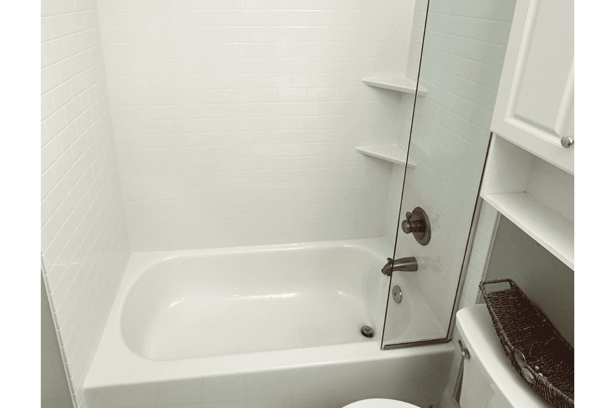 White Subway Tile white subway tile bathtub and shower
