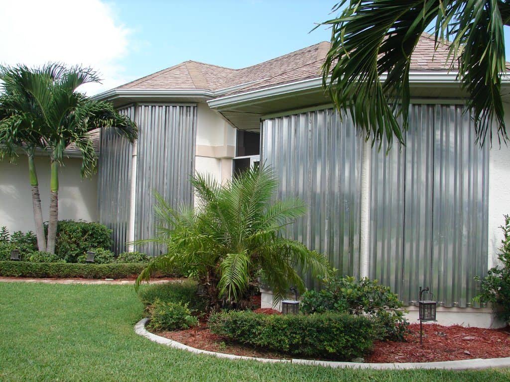 steel hurricane panels on home windows