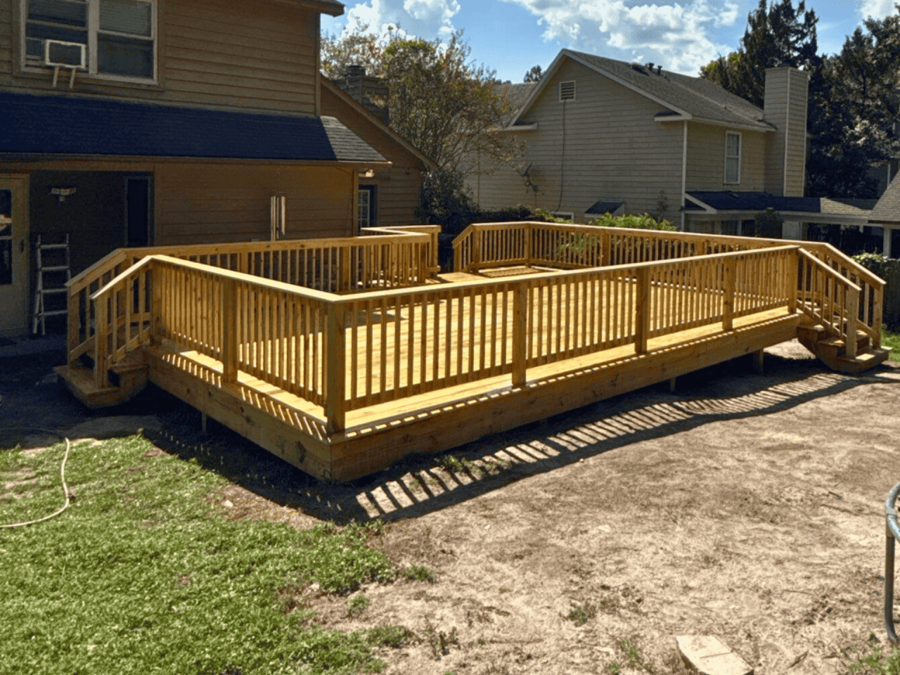 Deck After deck installation-- after