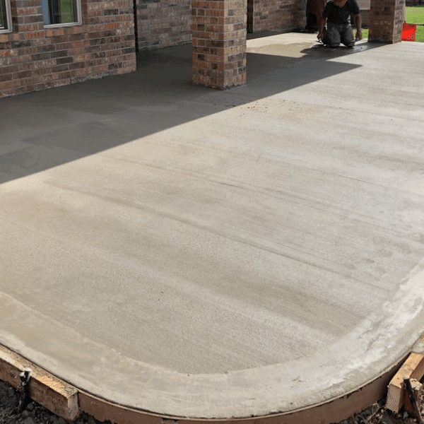 concrete patio circle image