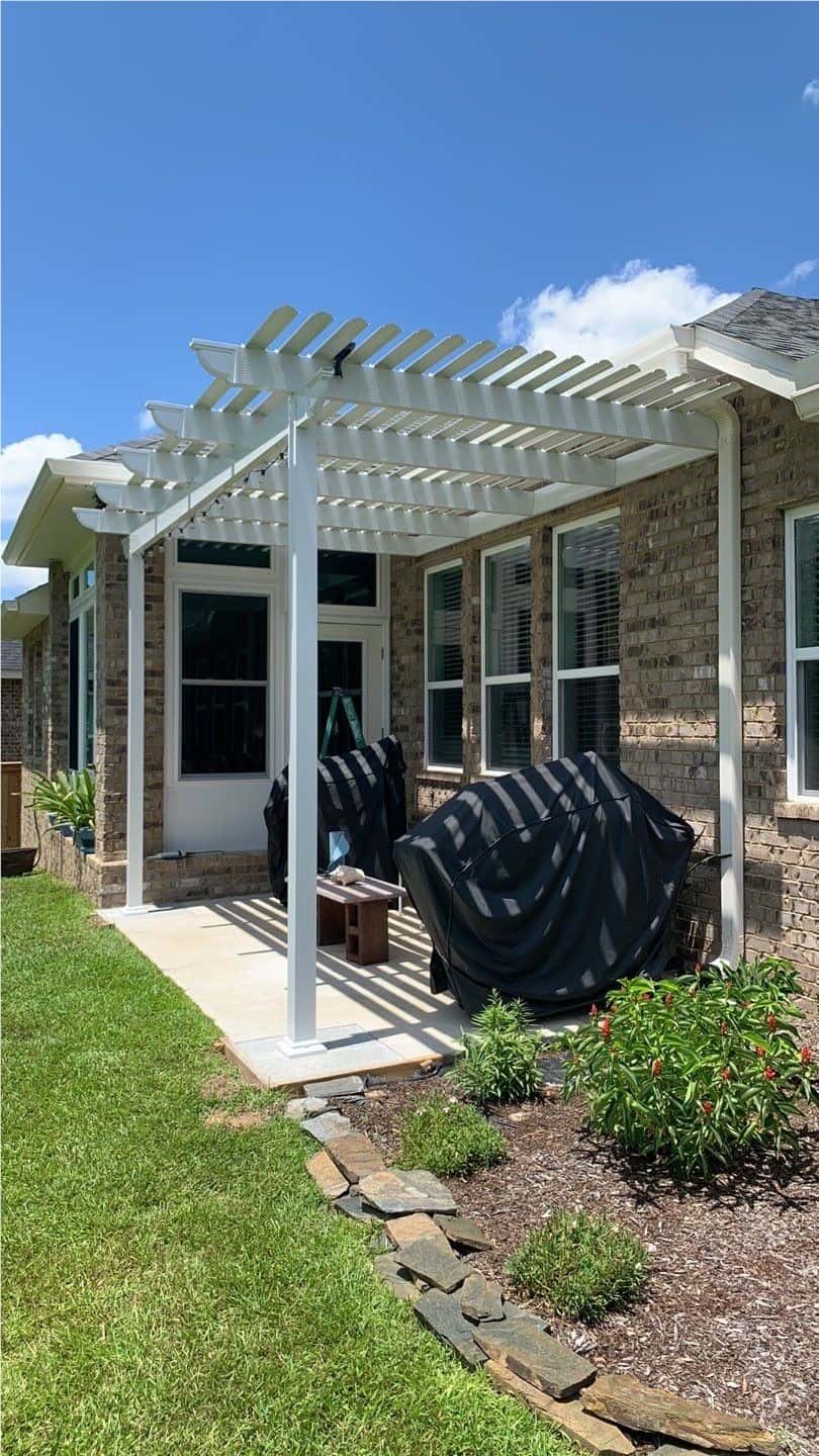 perogla3 small white wooden pergola