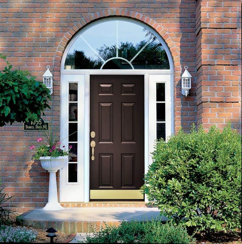 provia legacy steel front door 006 pattern rustic bronze