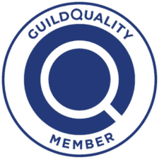 guild quality member logo blue and white