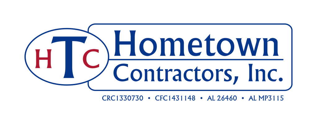 Hometown Contractors Logo, with License numbers cropped with color fill