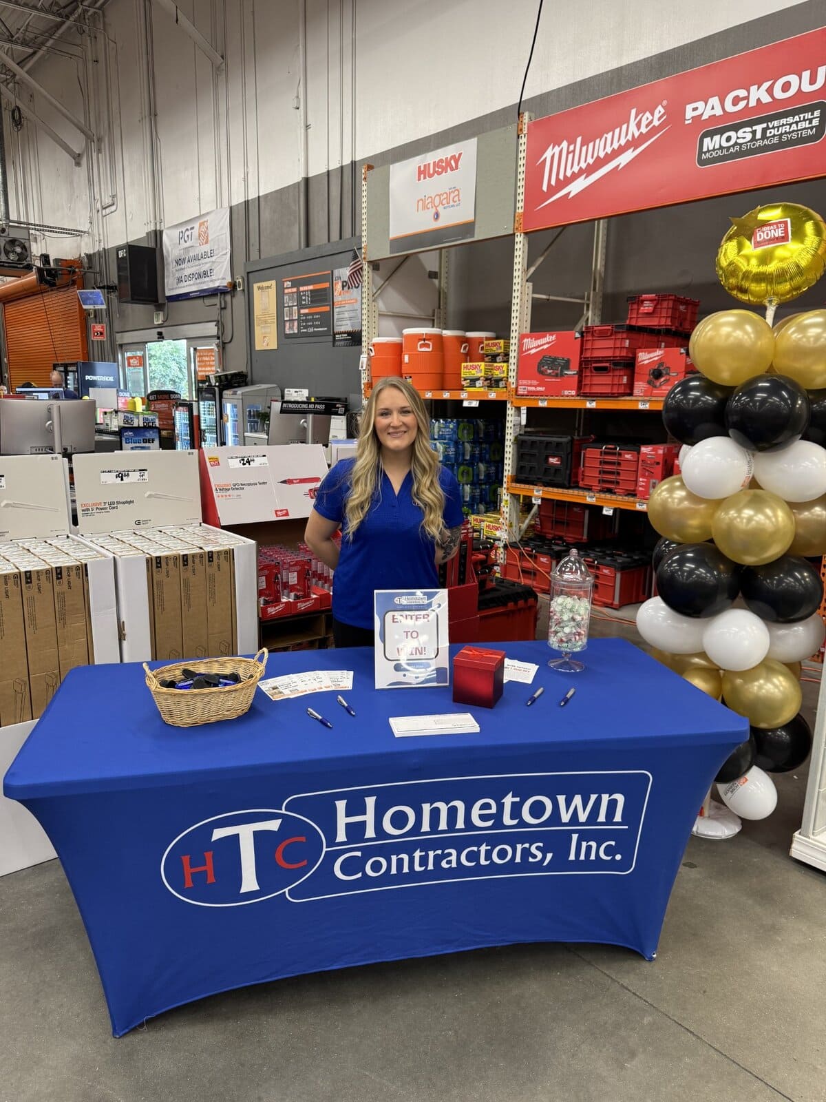Hometown Contractors employee at The Home Depot event in Pace, FL 11/2025