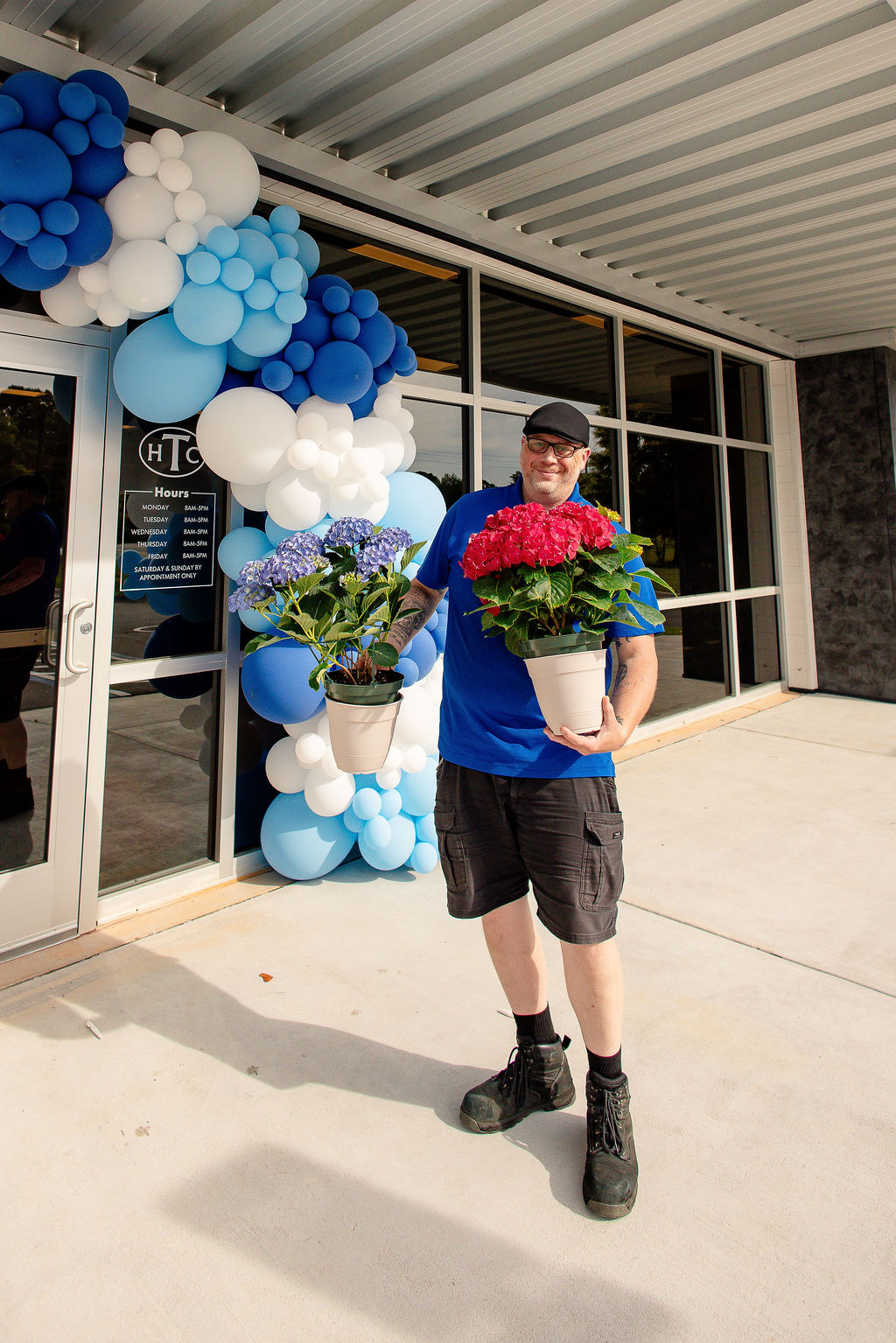 door prize winner at Showroom event