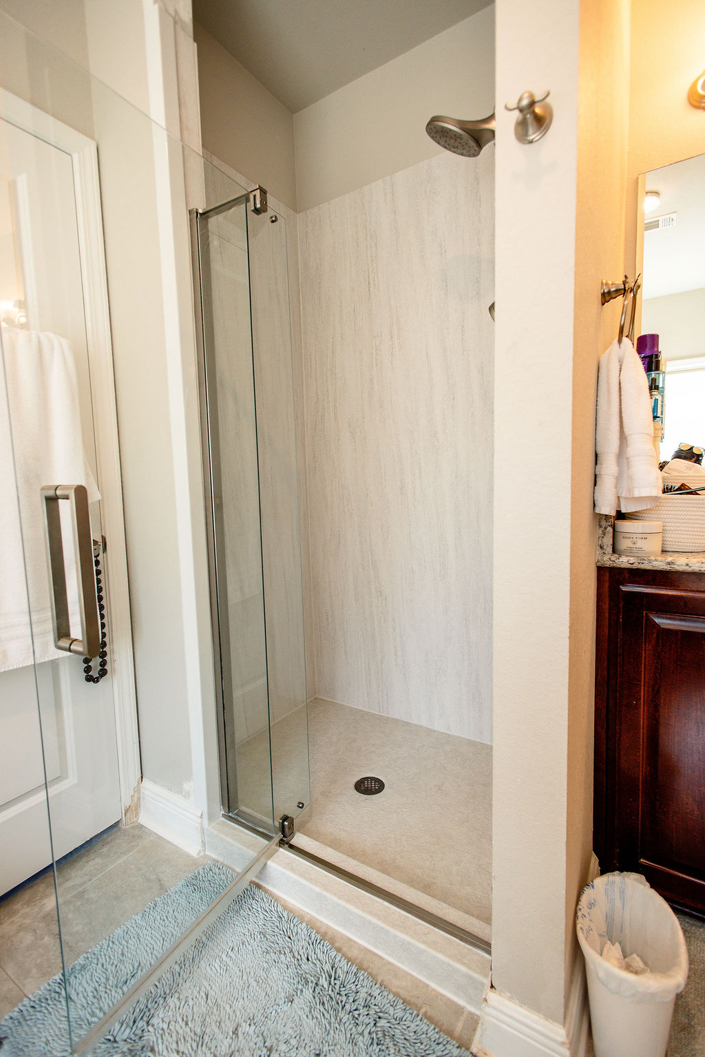 LatashaCarrawayPhotography-9379 Low-barrier shower installed by Hometown Contractors in 2026