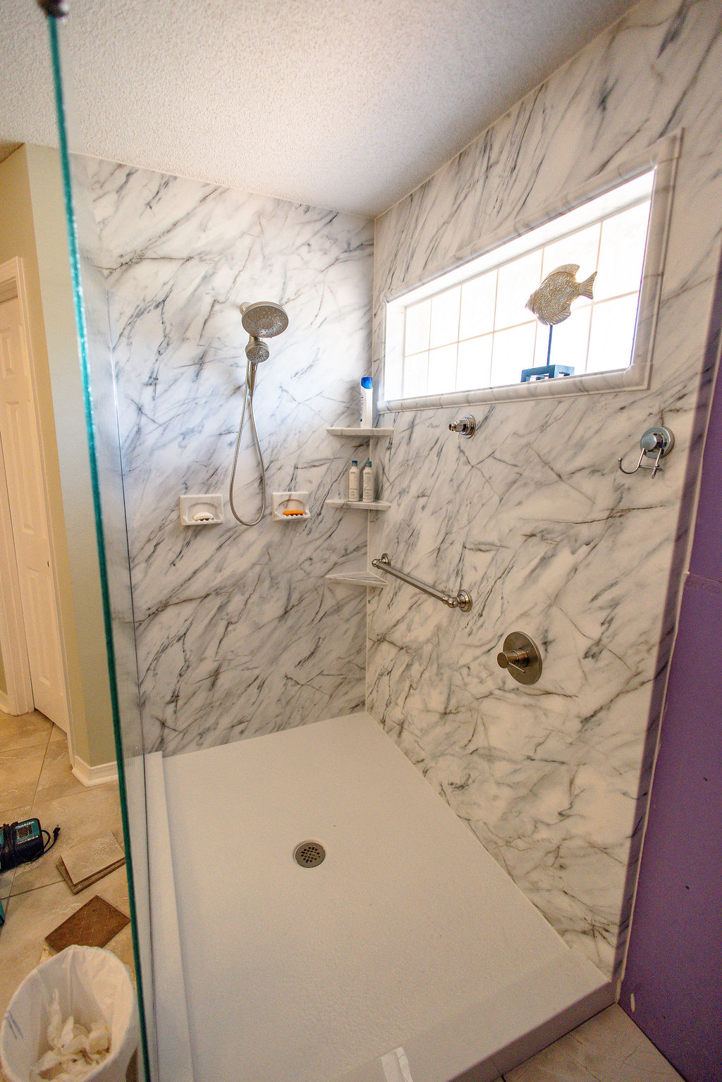 LatashaCarrawayPhotographyOrrell-8000 walk-in shower installed by HTC Pros