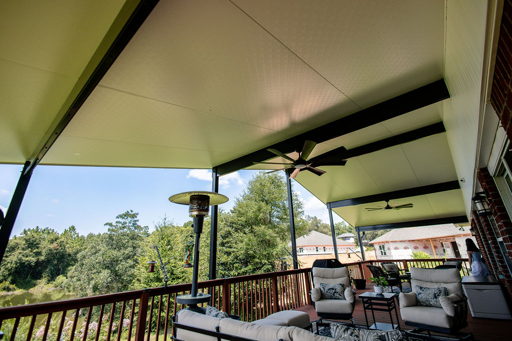 LatashaCarrawayPhotography-8711 Custom patio cover installed by Hometown Contractors.